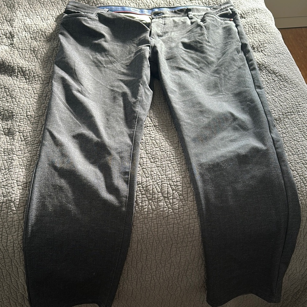 Gray Dress Pants with Relaxed Fit